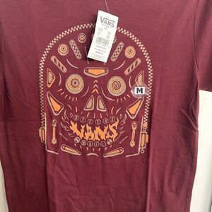 Vans Burgundy Skull Graphic Men's Tee